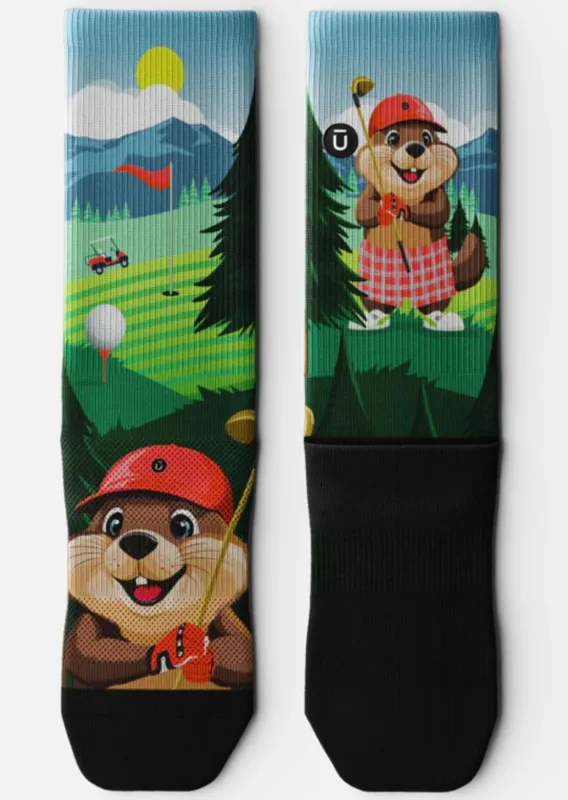 Outway Unisex Beaver Wood Crew Socks sold by Prfo