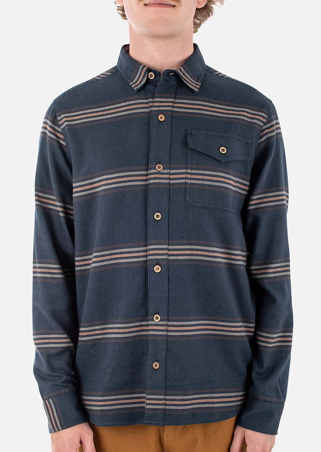 Jetty Men's Essex Oyster Twill Button Up Shirt sold by Prfo product image thumbnail 4