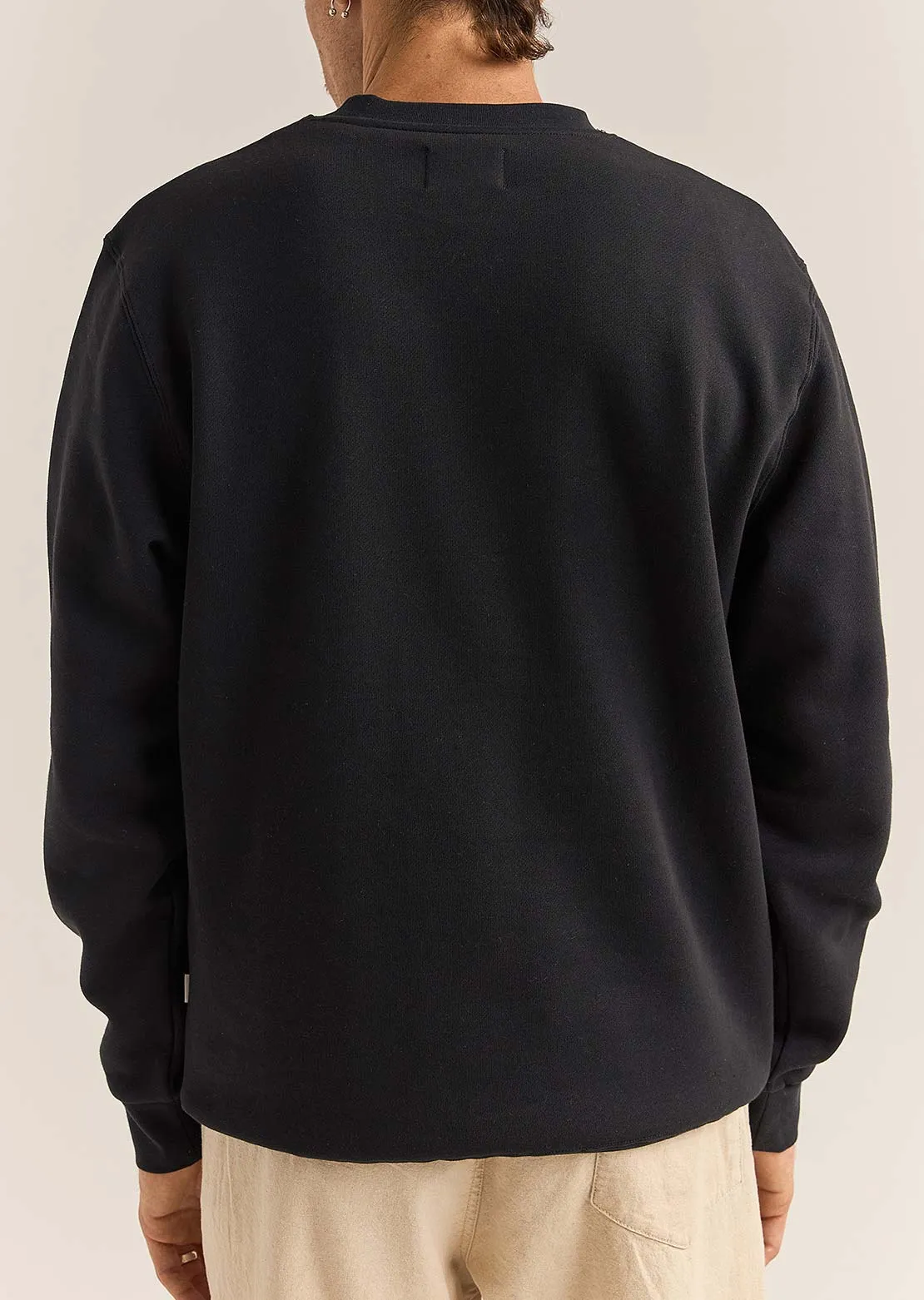 Rhythm Men's Brand Fleece Crewneck Sweater sold by Prfo product image thumbnail 3