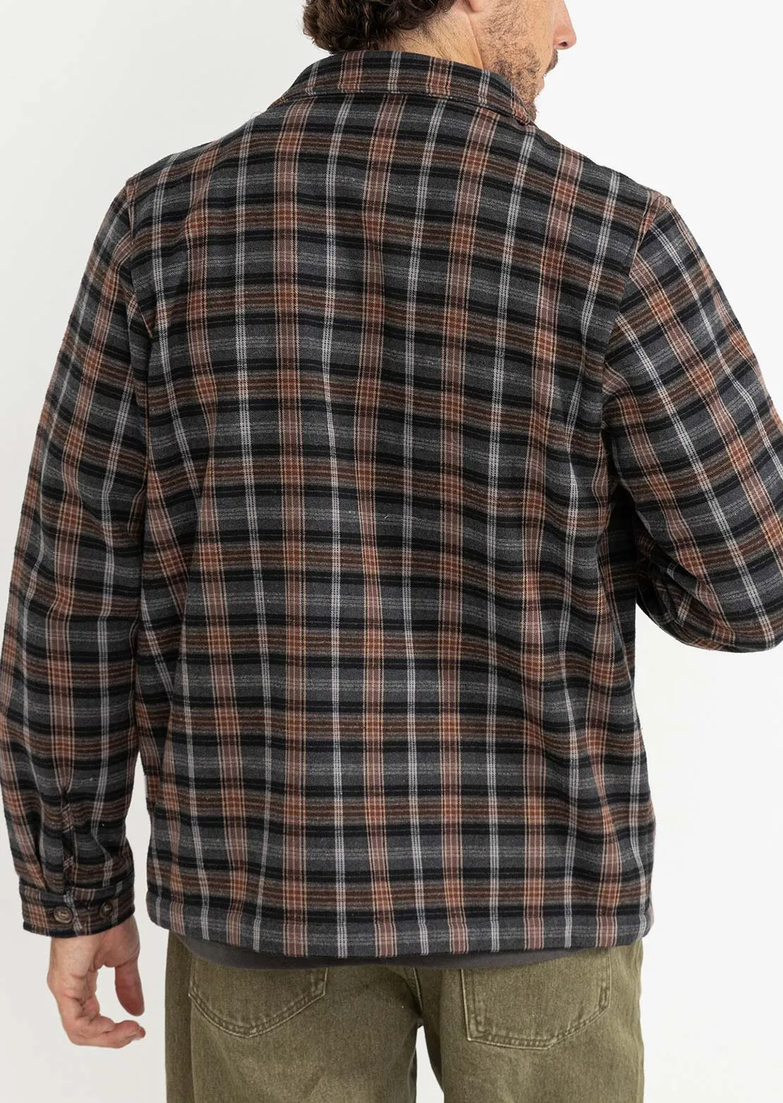 Rhythm Men's Polar Bond Long Sleeve Flannel Button Up Shirt sold by Prfo product image thumbnail 3