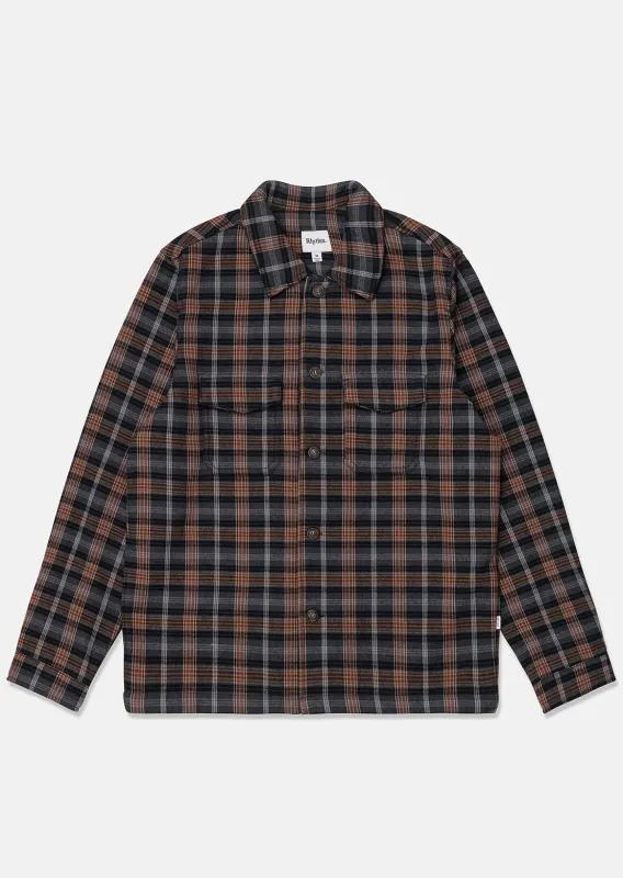 Rhythm Men's Polar Bond Long Sleeve Flannel Button Up Shirt sold by Prfo