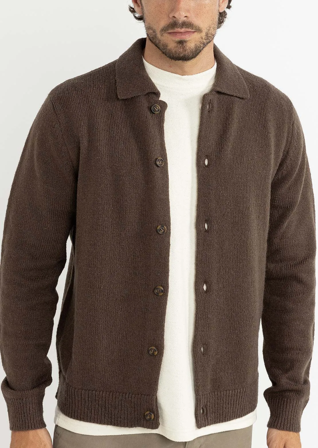 Rhythm Men's Mohair Knit Button Up Shirt sold by Prfo product image thumbnail 3