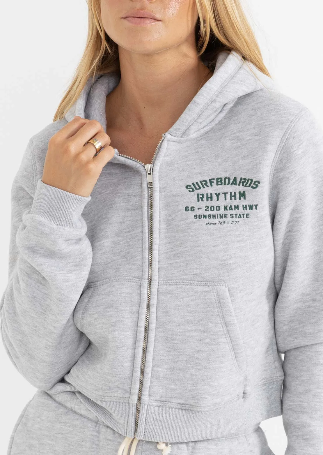 Rhythm Women's Surf Zip Through Fleece sold by Prfo