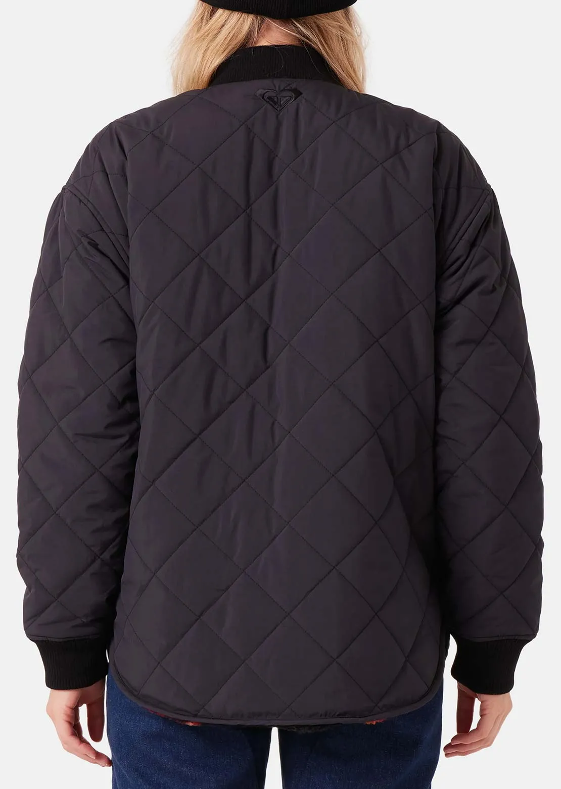Roxy Women's Aurora Quilted Bomber Shacket sold by Prfo product image thumbnail 3