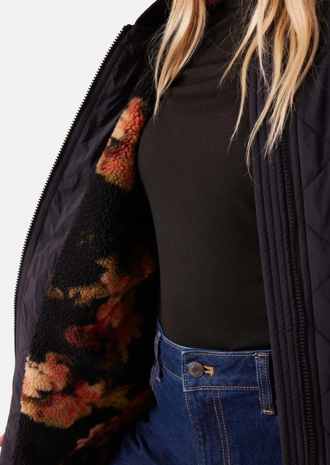 Roxy Women's Aurora Quilted Bomber Shacket sold by Prfo product image thumbnail 4