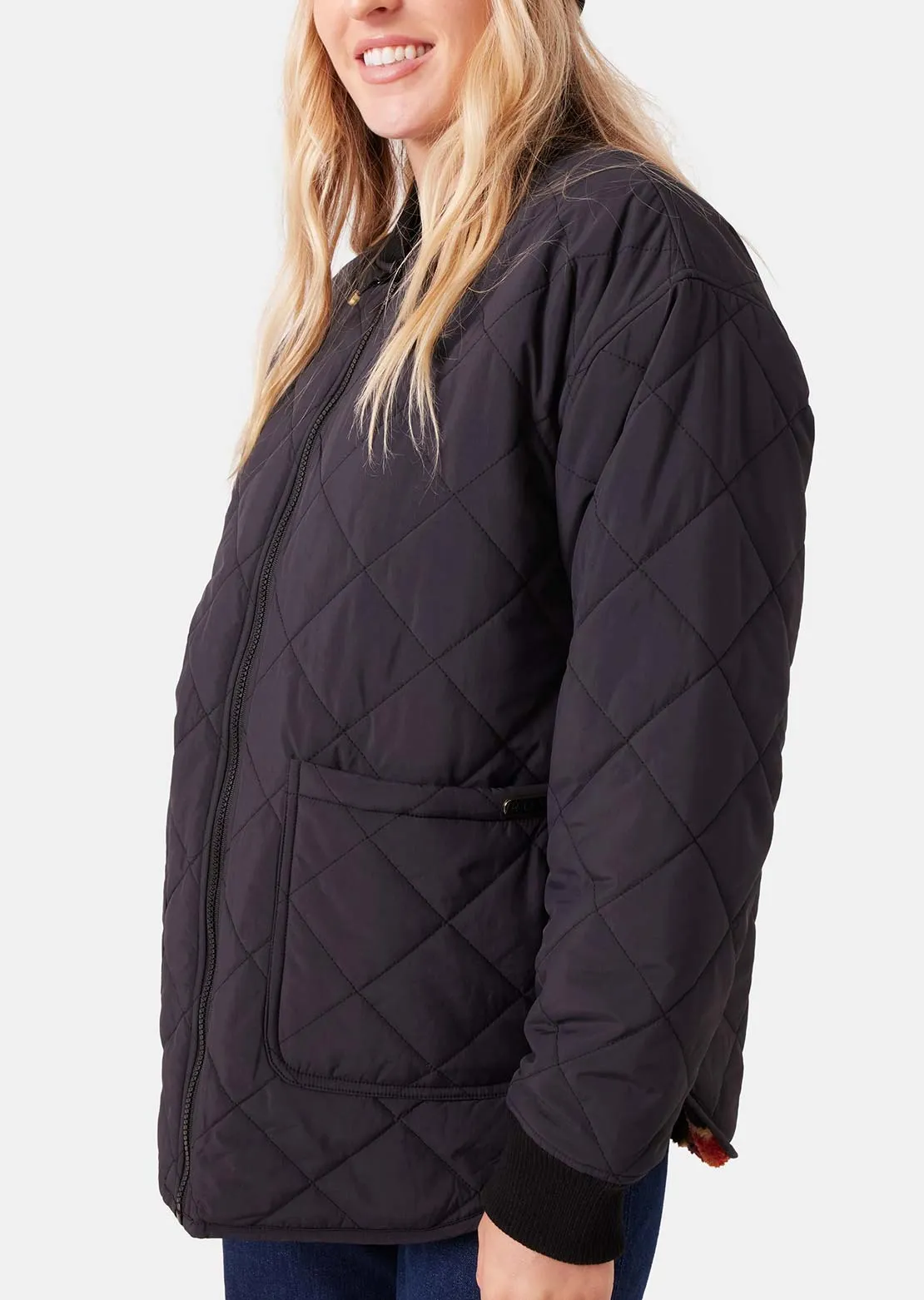Roxy Women's Aurora Quilted Bomber Shacket sold by Prfo product image thumbnail 2