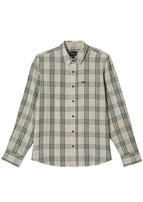Brixton Men's Charter Long Sleeve Woven Button Up Shirt sold by Prfo