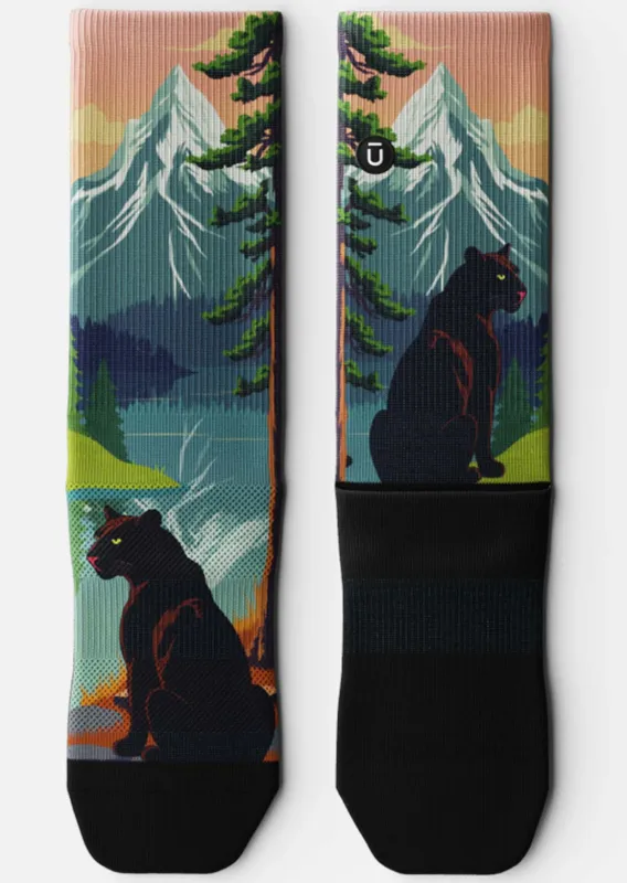 Outway Eyes in the Pines Crew Socks sold by Prfo