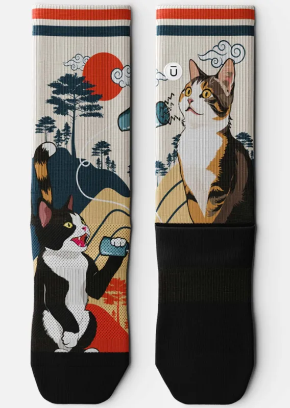 Outway Meow Crew Socks sold by Prfo