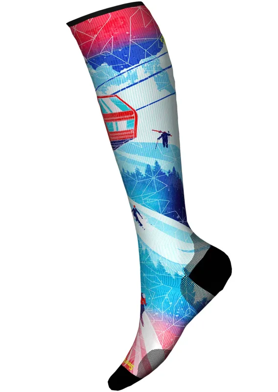 Smartwool Men's Ski Zero Cushion Ski Day Print OTC Socks made by Smartwool