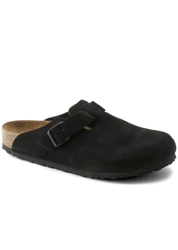 Birkenstock Unisex Boston Suede Narrow Soft Footbed Sandals sold by Prfo