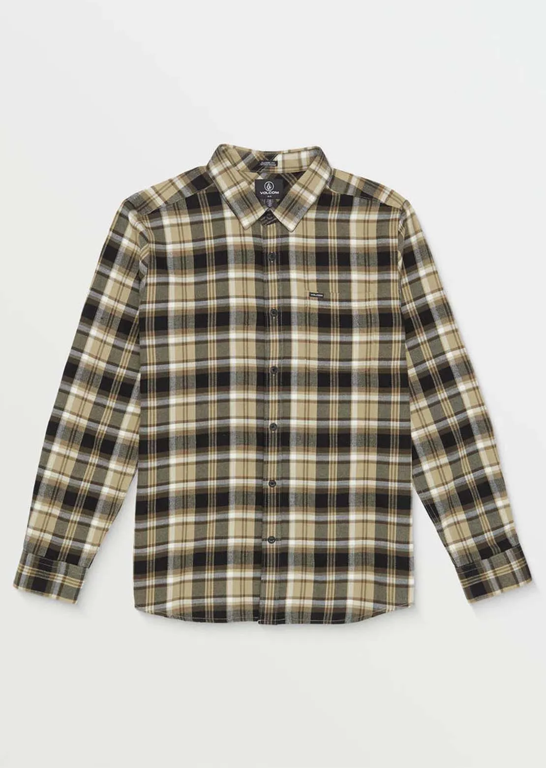 Volcom Men's Caden Plaid Long Sleeve Button Up Shirt sold by Prfo product image thumbnail 5