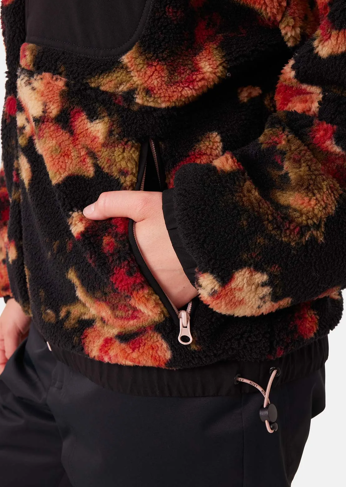 Roxy Women's Everest Full Zip Hooded Sherpa Jacket sold by Prfo product image thumbnail 4