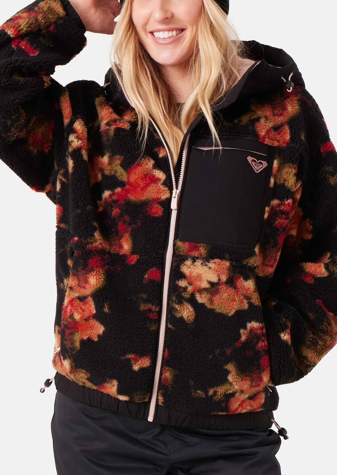 Roxy Women's Everest Full Zip Hooded Sherpa Jacket sold by Prfo product image thumbnail 2