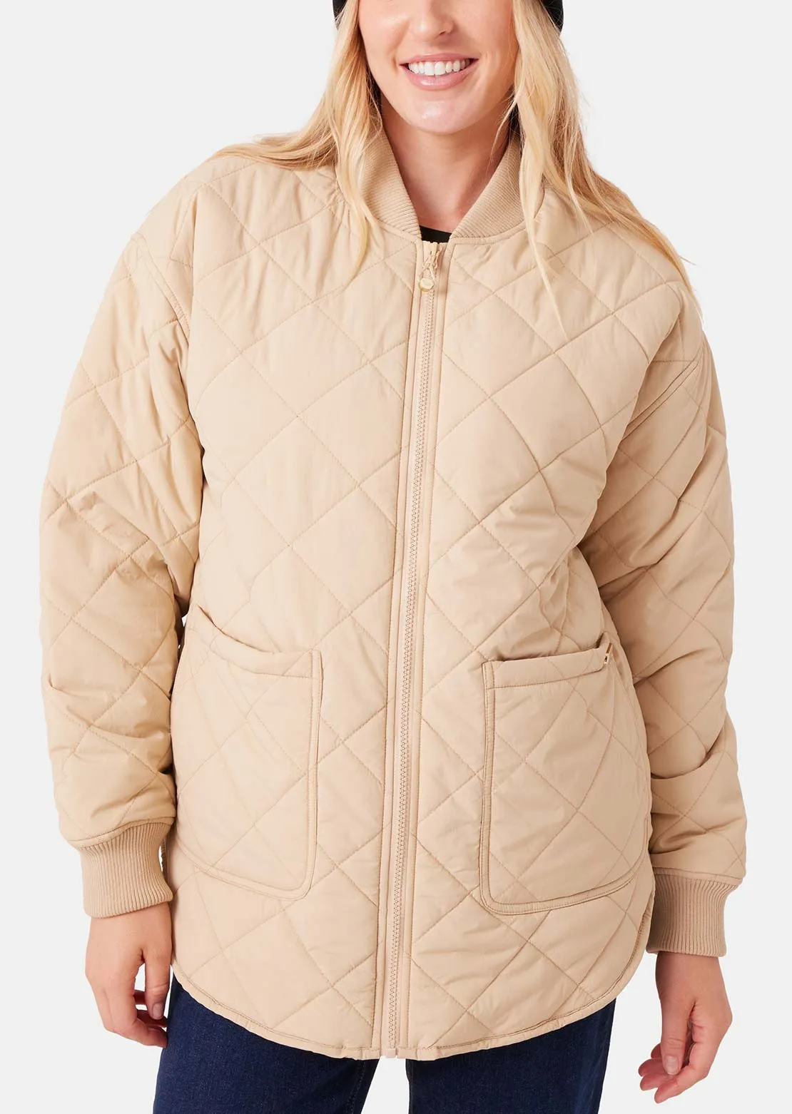 Roxy Women's Aurora Quilted Bomber Jacket sold by Prfo