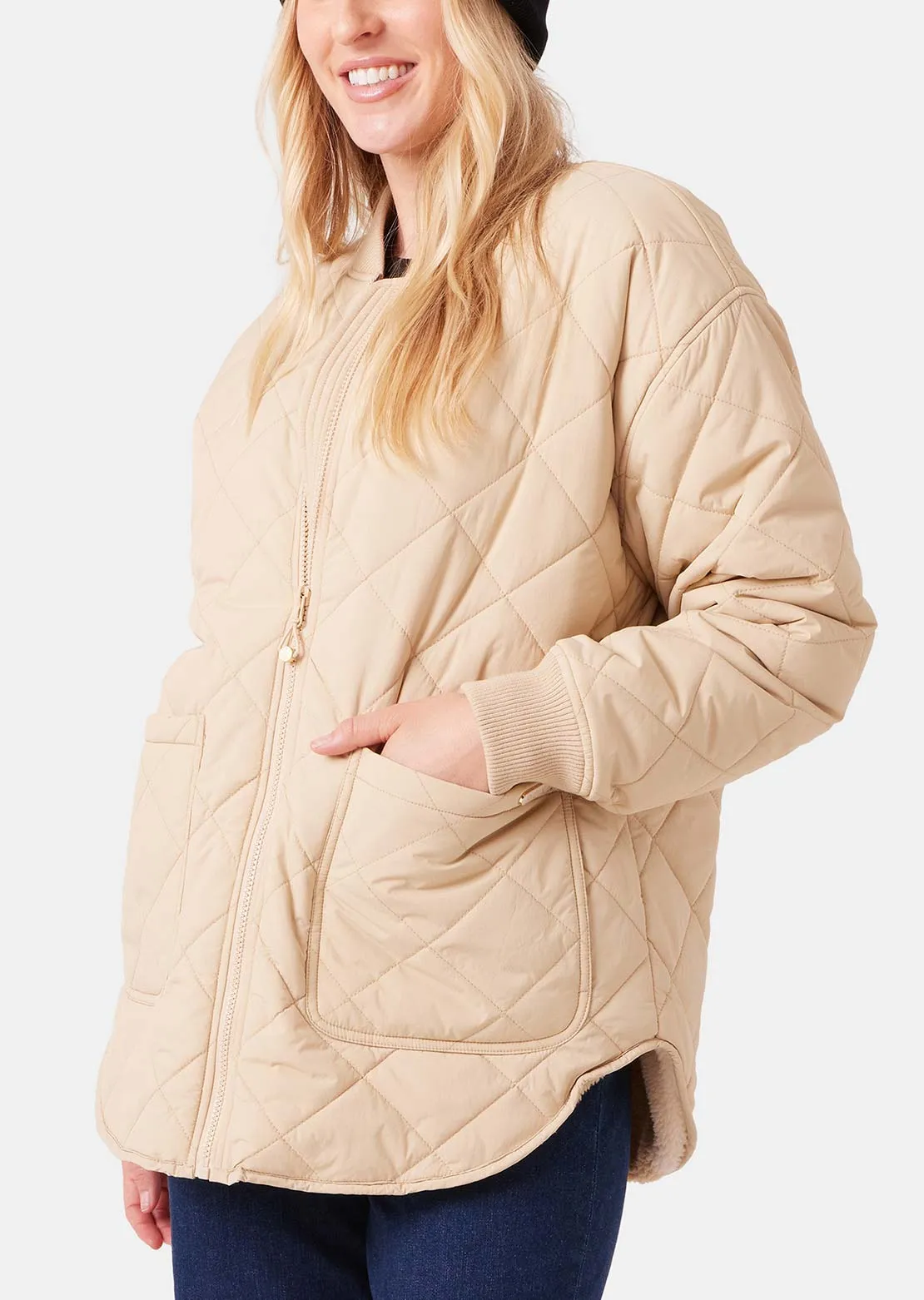 Roxy Women's Aurora Quilted Bomber Jacket sold by Prfo product image thumbnail 2
