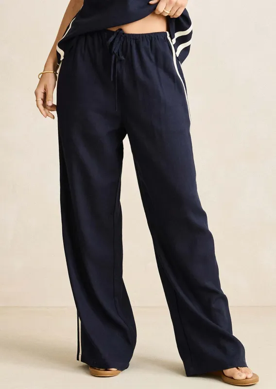 Rhythm Women's Contrast Linen Track Pants sold by Prfo