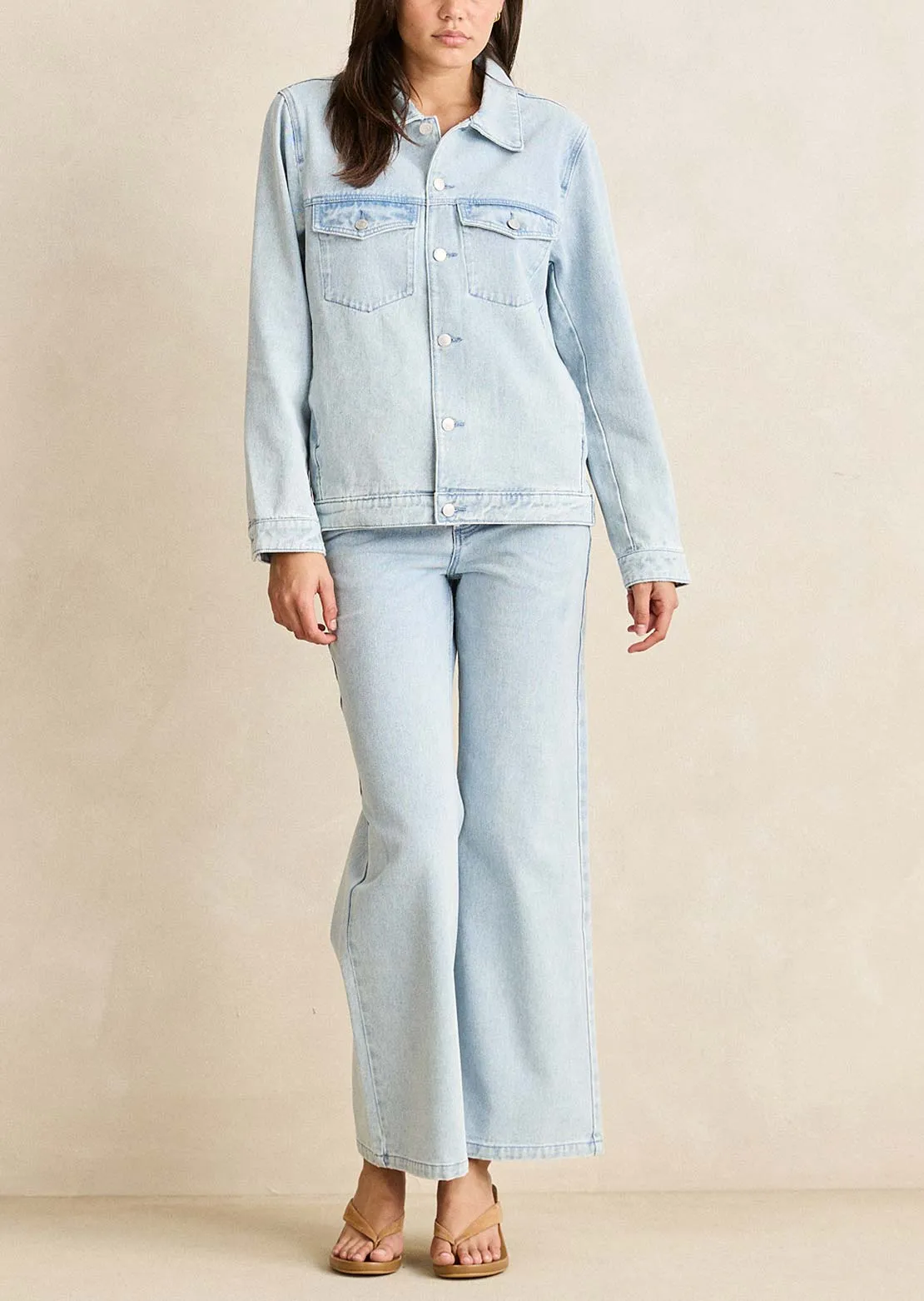 Rhythm Women's Wren Denim Jacket sold by Prfo product image thumbnail 3