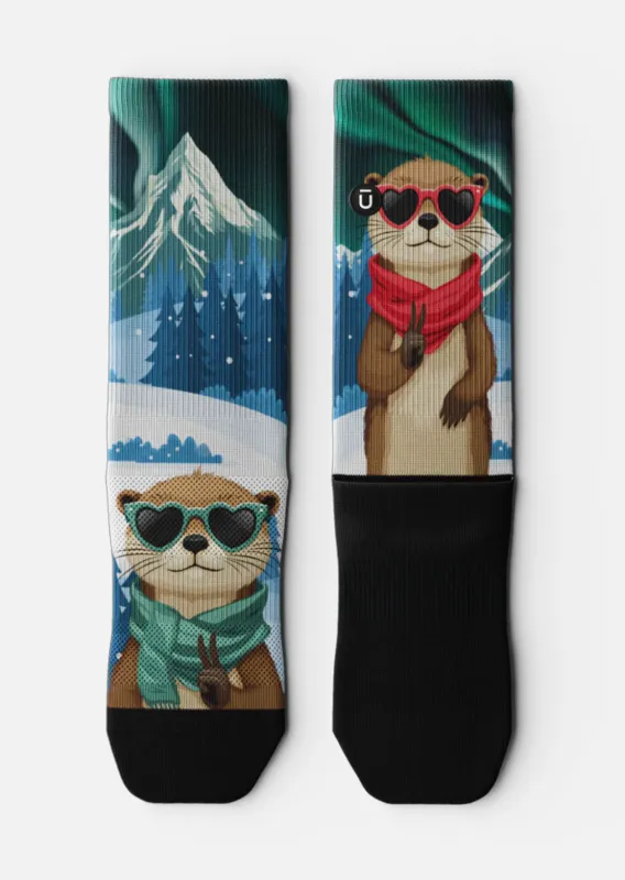 Outway Unisex Otterly in Love Crew Socks sold by Prfo