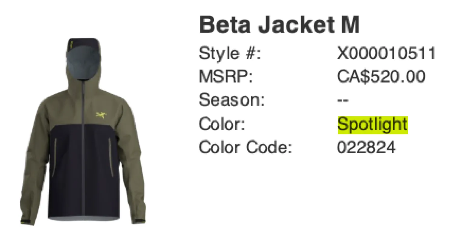 Arc'teryx Men's Beta Jacket sold by Prfo