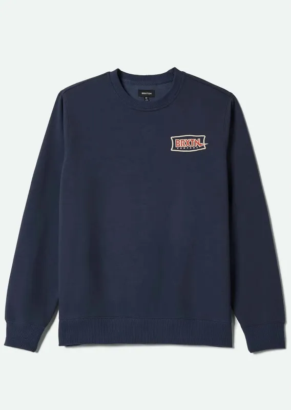 Brixton Men's Lightning Crewneck Sweater sold by Prfo