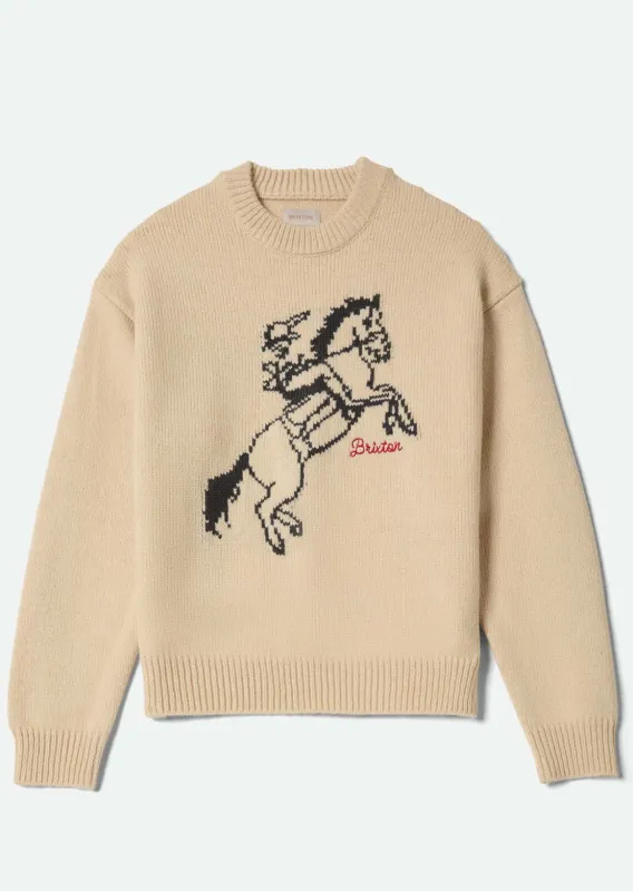 Brixton Women's Ranching Club Crew Sweater sold by Prfo