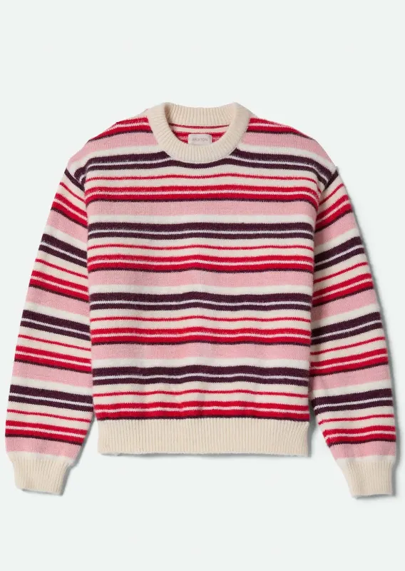 Brixton Women's Cozy Crew Sweater made by Brixton