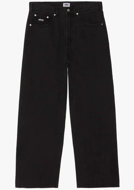 Obey Men's Bigwig Baggy Denim Shorts made by Obey