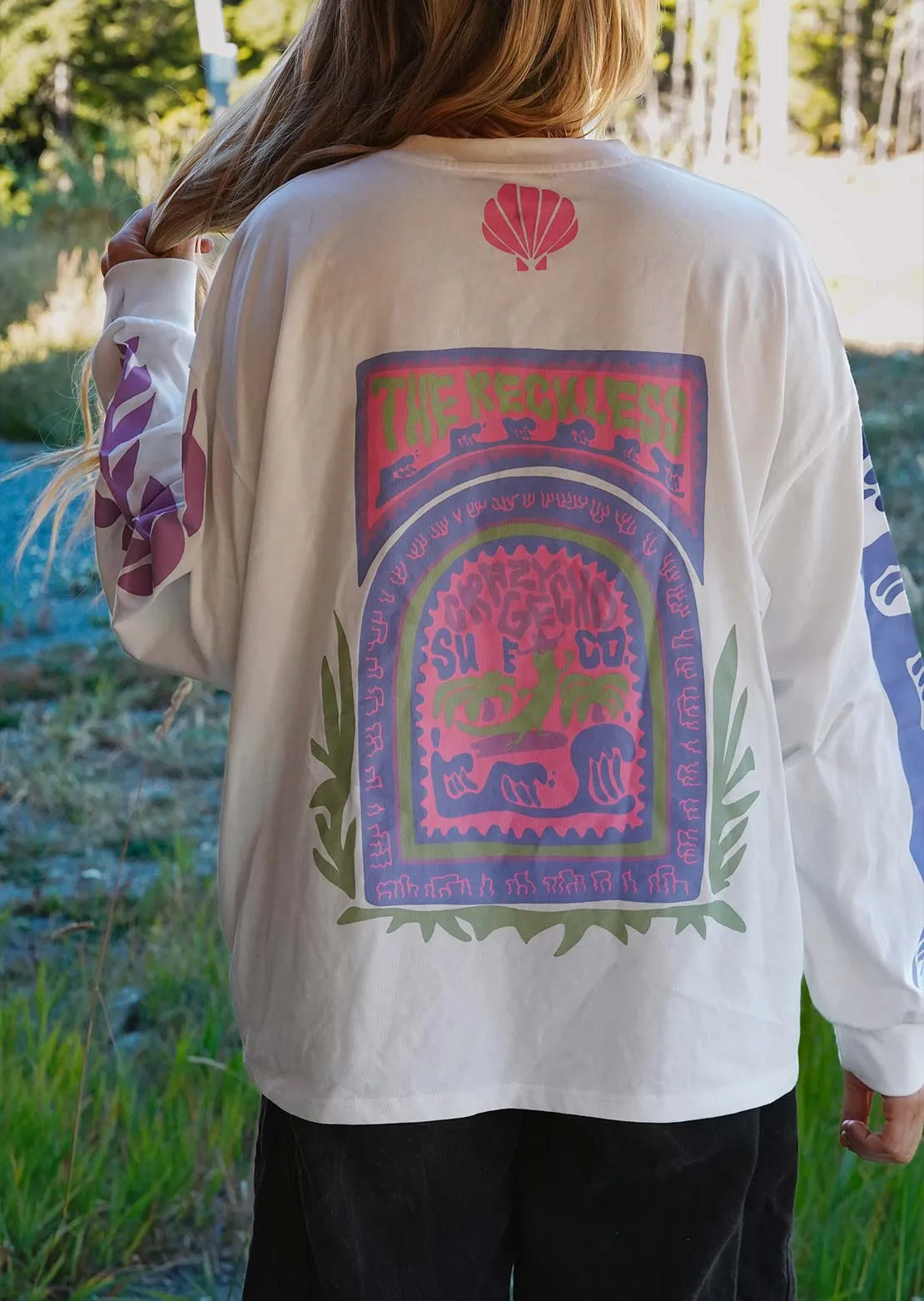 Notice The Reckless Women's Gecko Surf Co Long Sleeve sold by Prfo product image thumbnail 3