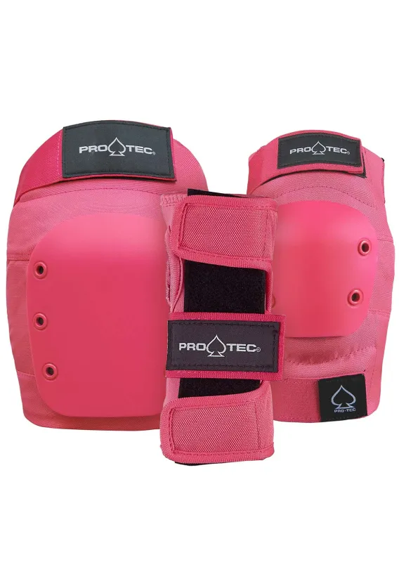 Pro-Tec Unisex Street Adult 3 Pack Pad Set made by Prfo
