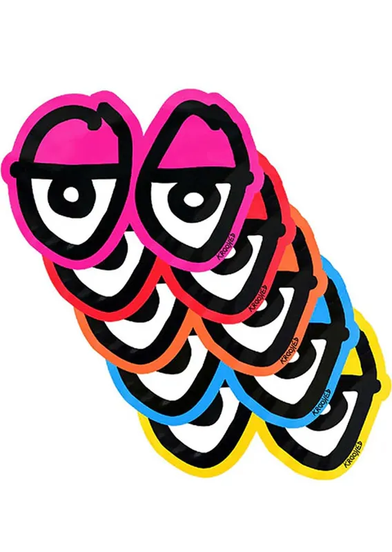 Krooked Unisex Die Cut Eyes LG Sticker made by Prfo