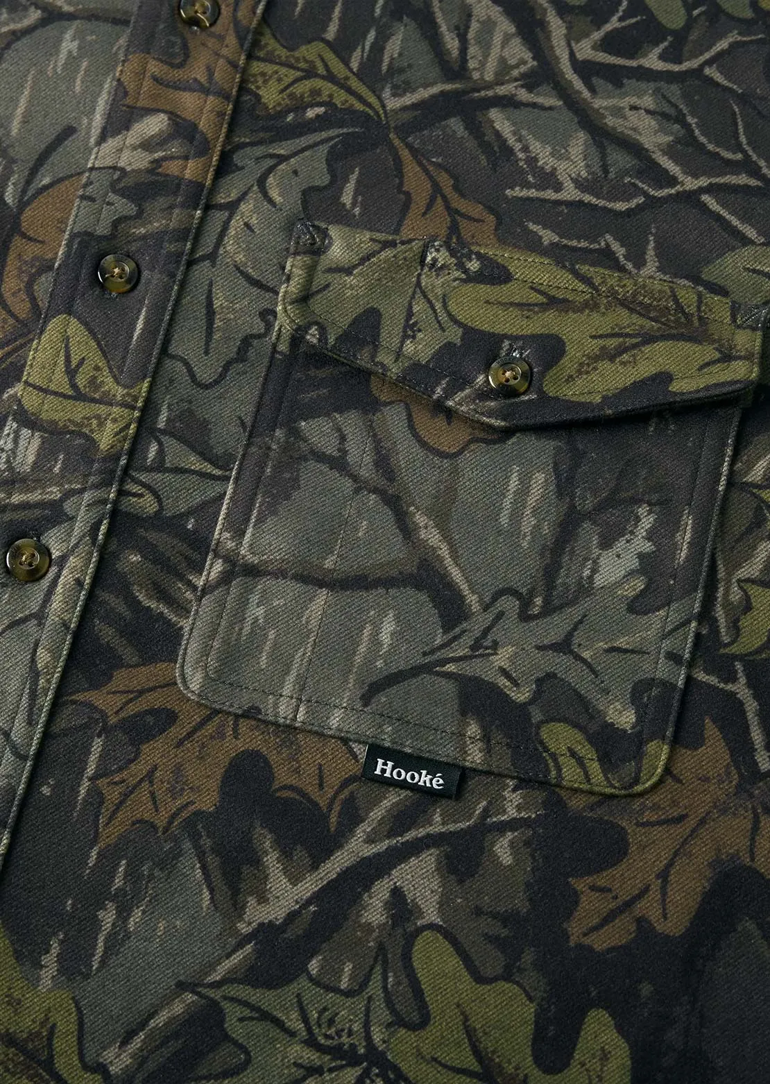 Hooké Men's Forest Camo Flannel Button Up Shirt sold by Prfo product image thumbnail 4
