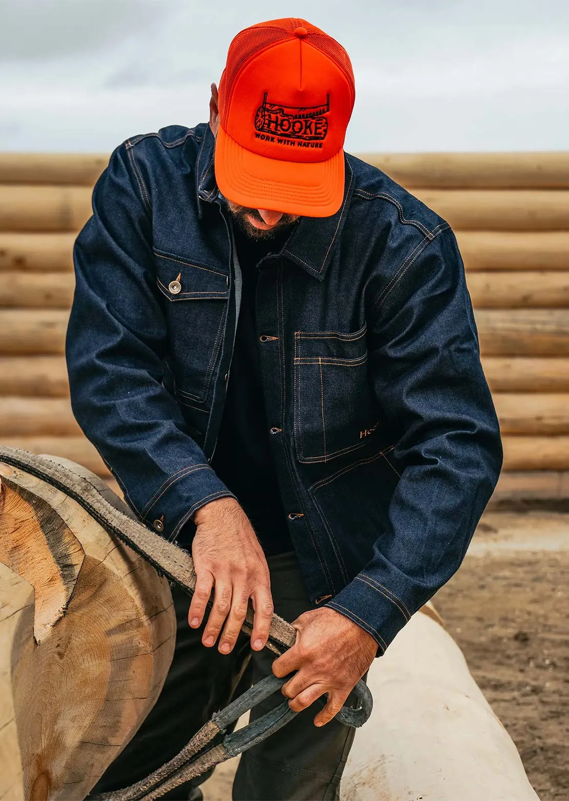 Hooké Men's Denim Trucker Work Jacket sold by Prfo product image thumbnail 5