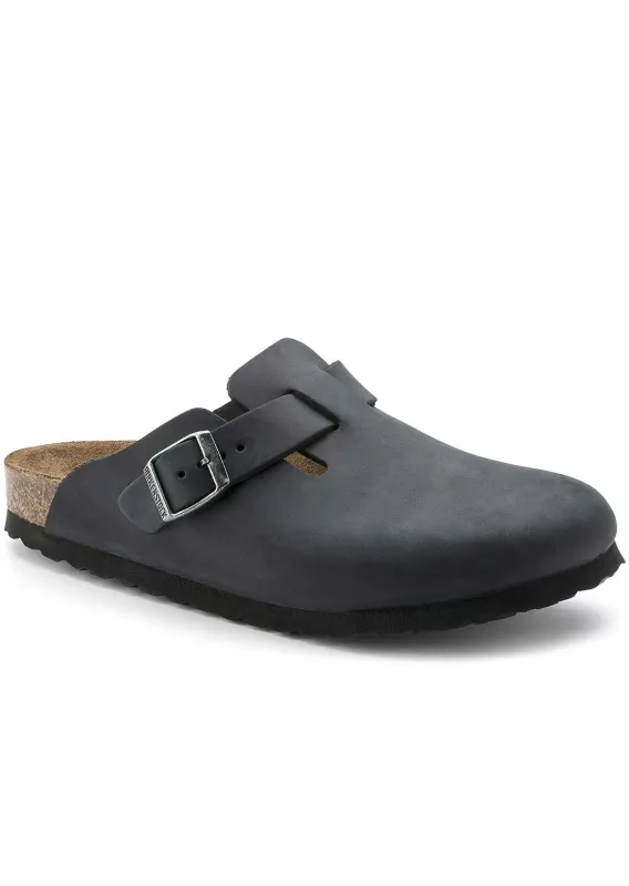 Birkenstock Boston Oiled Leather Narrow Sandals sold by Prfo