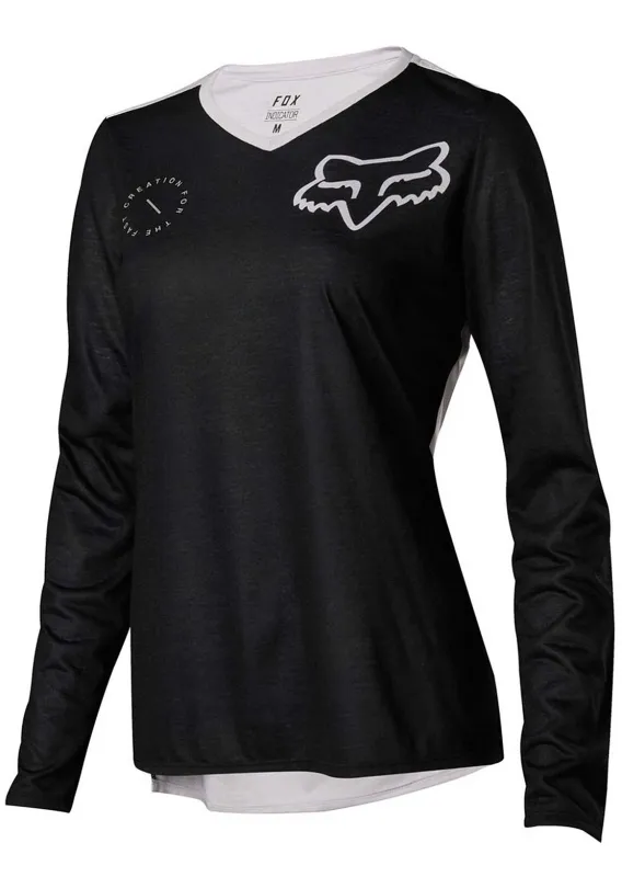 Fox Women's Indicator Asym Long Sleeve Bike Jersey made by Fox