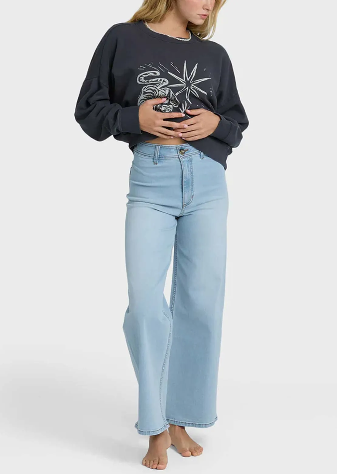 Billabong Women's Free Fall Indigo Denim Pants sold by Prfo product image thumbnail 4