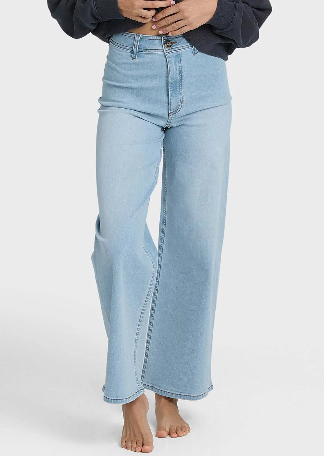 Billabong Women's Free Fall Indigo Denim Pants sold by Prfo