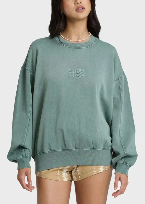 Billabong Women's Bleached Out Kendal Crew Fleece sold by Prfo