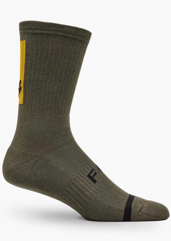 Fox Men's 8" Defend Crew Socks made by Fox
