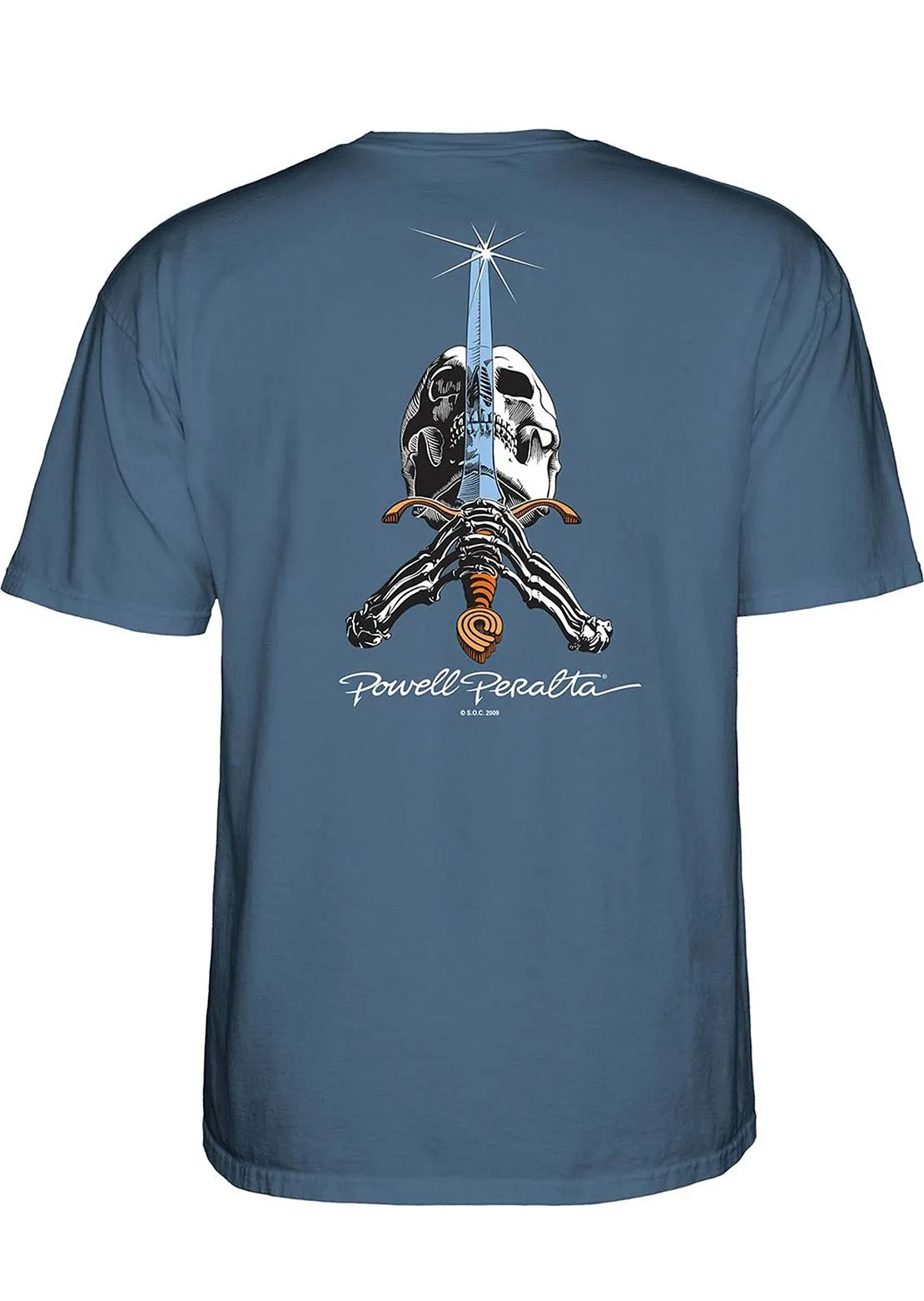 Powell-Peralta Unisex Skull & Sword T-Shirt sold by Prfo product image thumbnail 2