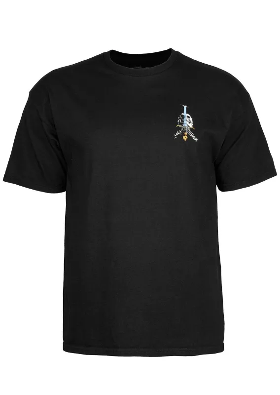 Powell-Peralta Unisex Skull & Sword T-Shirt made by Prfo