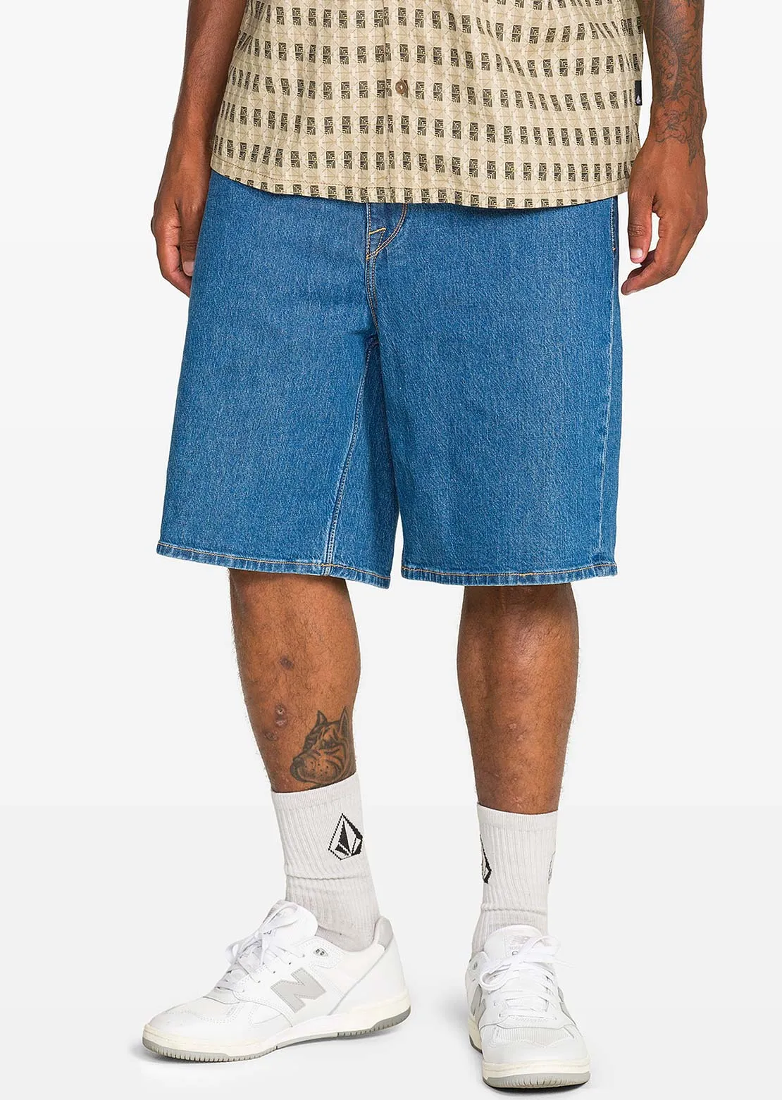 Volcom Men's Billow Denim Shorts sold by Prfo