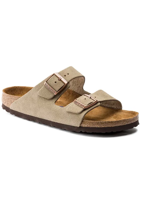 Birkenstock Women's Arizona Soft Footbed Suede Narrow Sandals made by Birkenstock