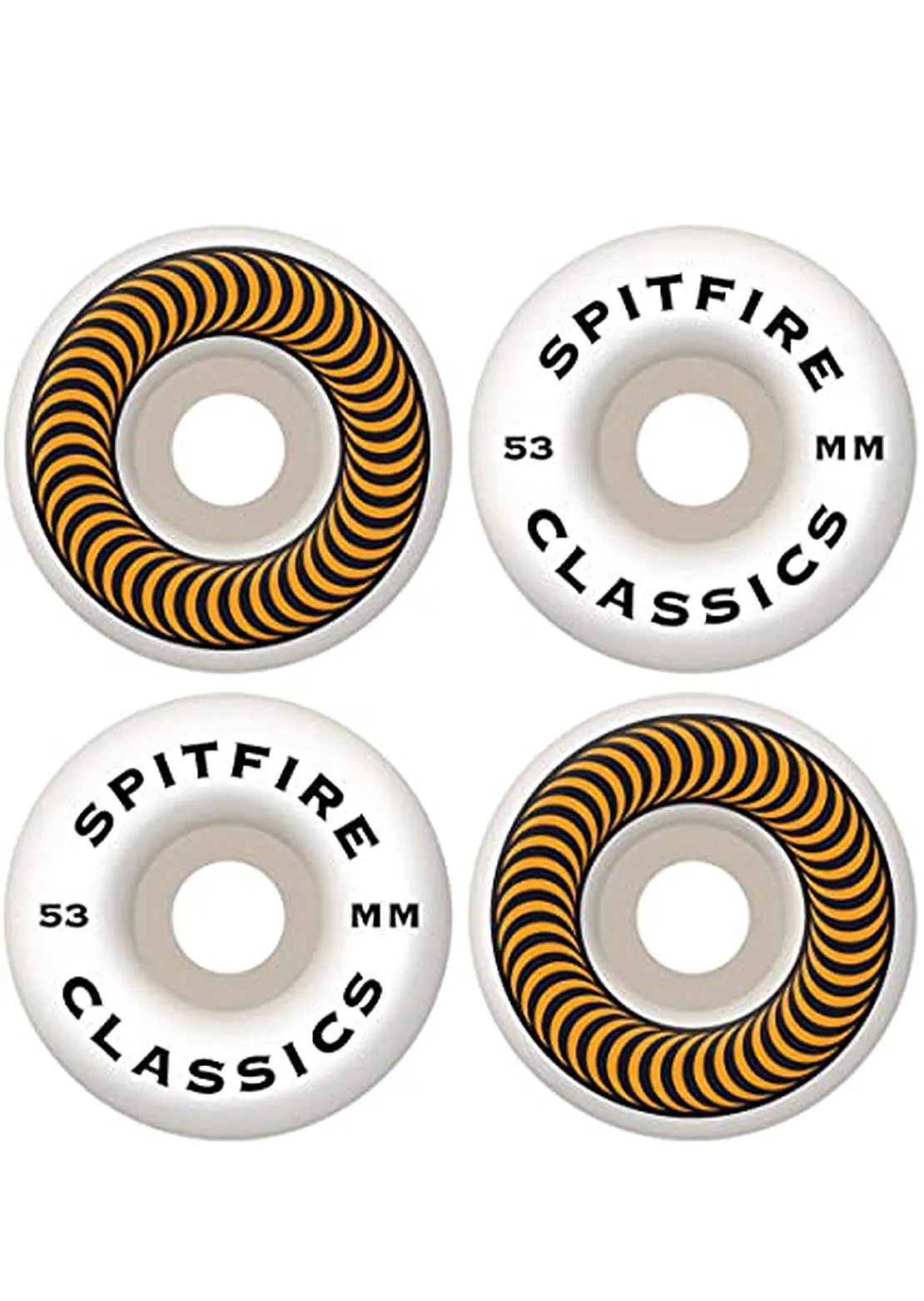 Spitfire Classic 53 Skateboard Wheels - 53 mm sold by Prfo