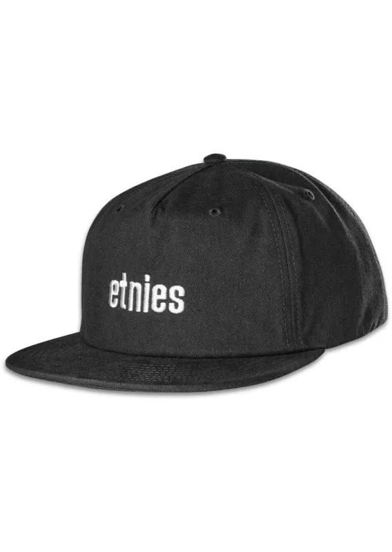 Etnies Men's Icon Embroidery Snapback Cap made by Etnies