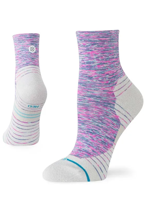 Stance Women's Run Marshy Light Quarter Socks made by Stance
