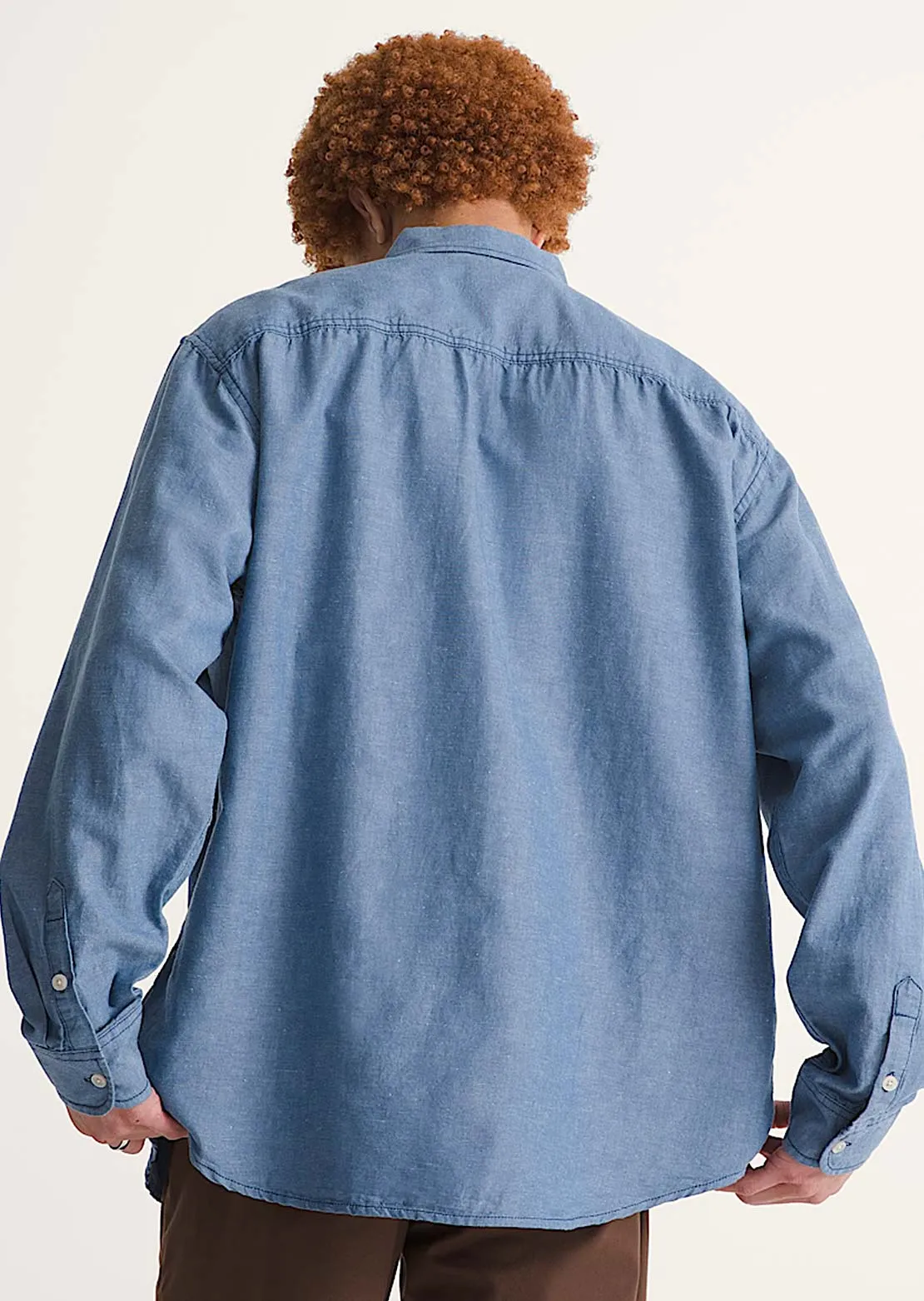 Vans Men's Lawson Solid Oxford Long Sleeve Button Up Shirt sold by Prfo product image thumbnail 4