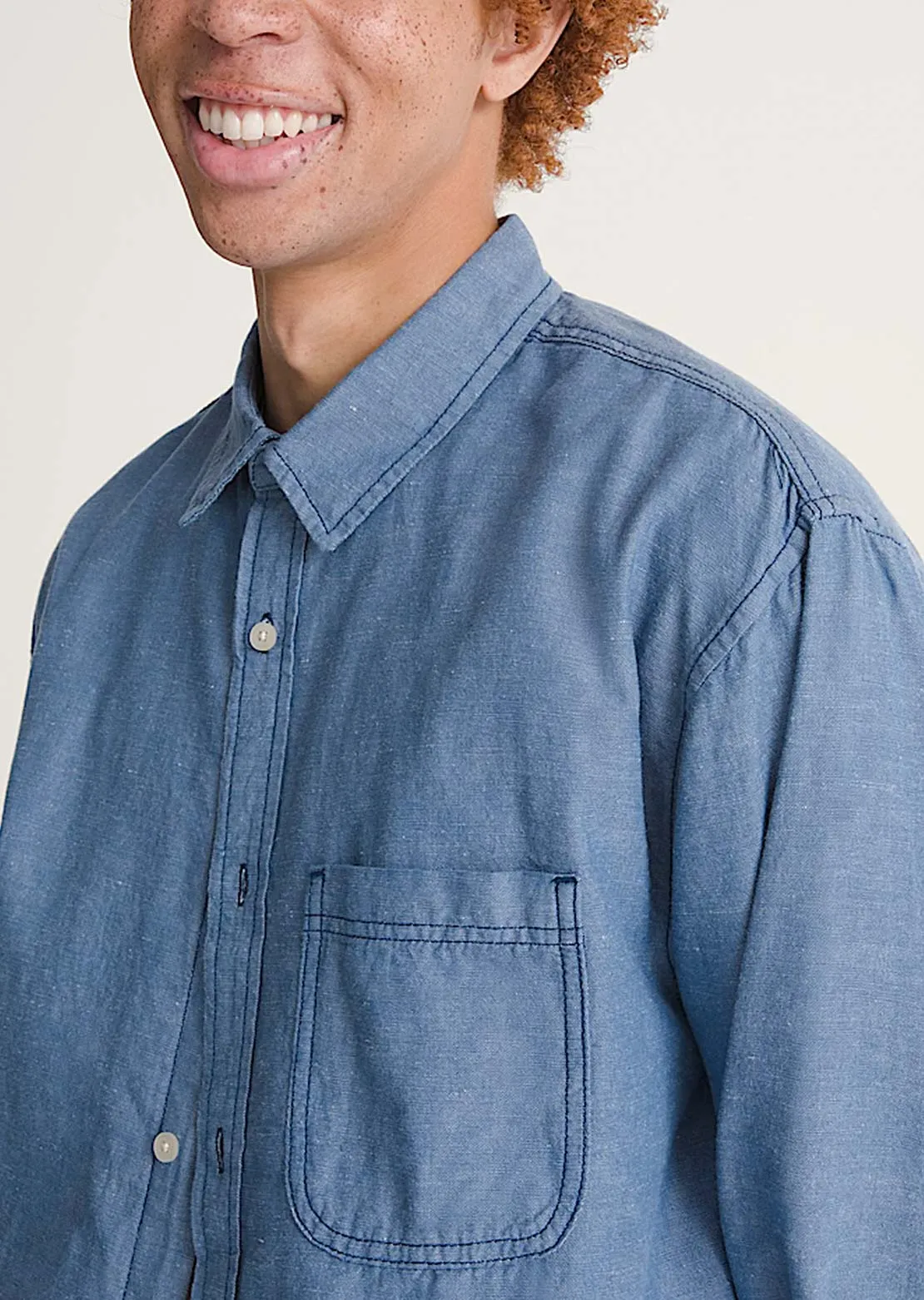 Vans Men's Lawson Solid Oxford Long Sleeve Button Up Shirt sold by Prfo product image thumbnail 5