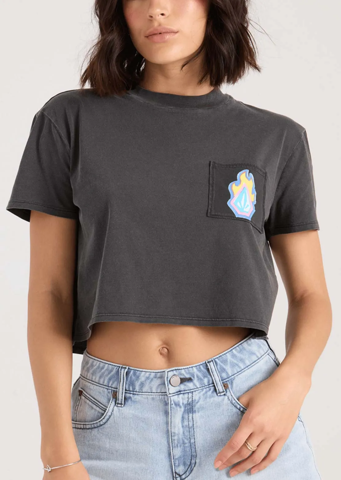 Volcom Women's Pocket Dial T-Shirt sold by Prfo product image thumbnail 3