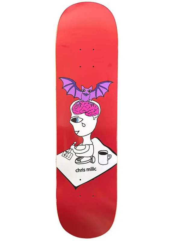 Frog Unisex Bat Brain Chris Milic Skateboard Deck made by Prfo